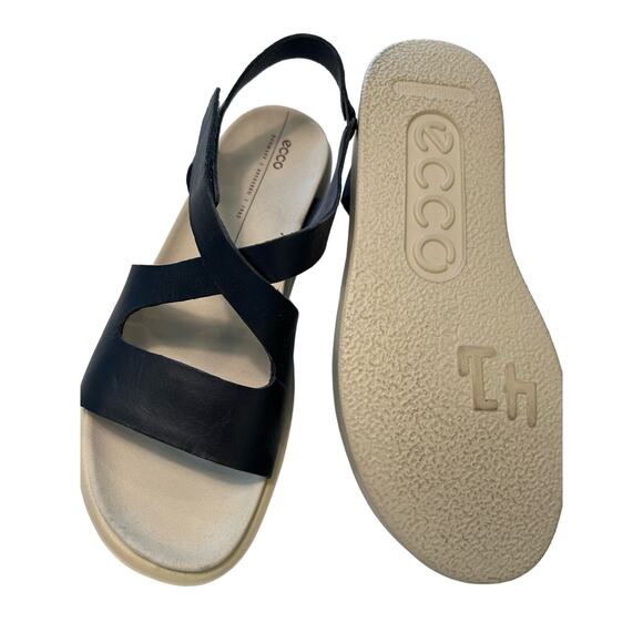 ECCO Women's Flowt Cross Strap Sandal, Size 10 - 10.5, Premium Leather Comfort - Picture 5 of 7